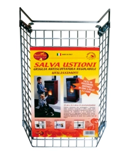 GRIGLIA UNIVERSALE SALVA USTIONI PER STUFE A LEGNA ED A PELLET - 49x34.5Hx14 CM.